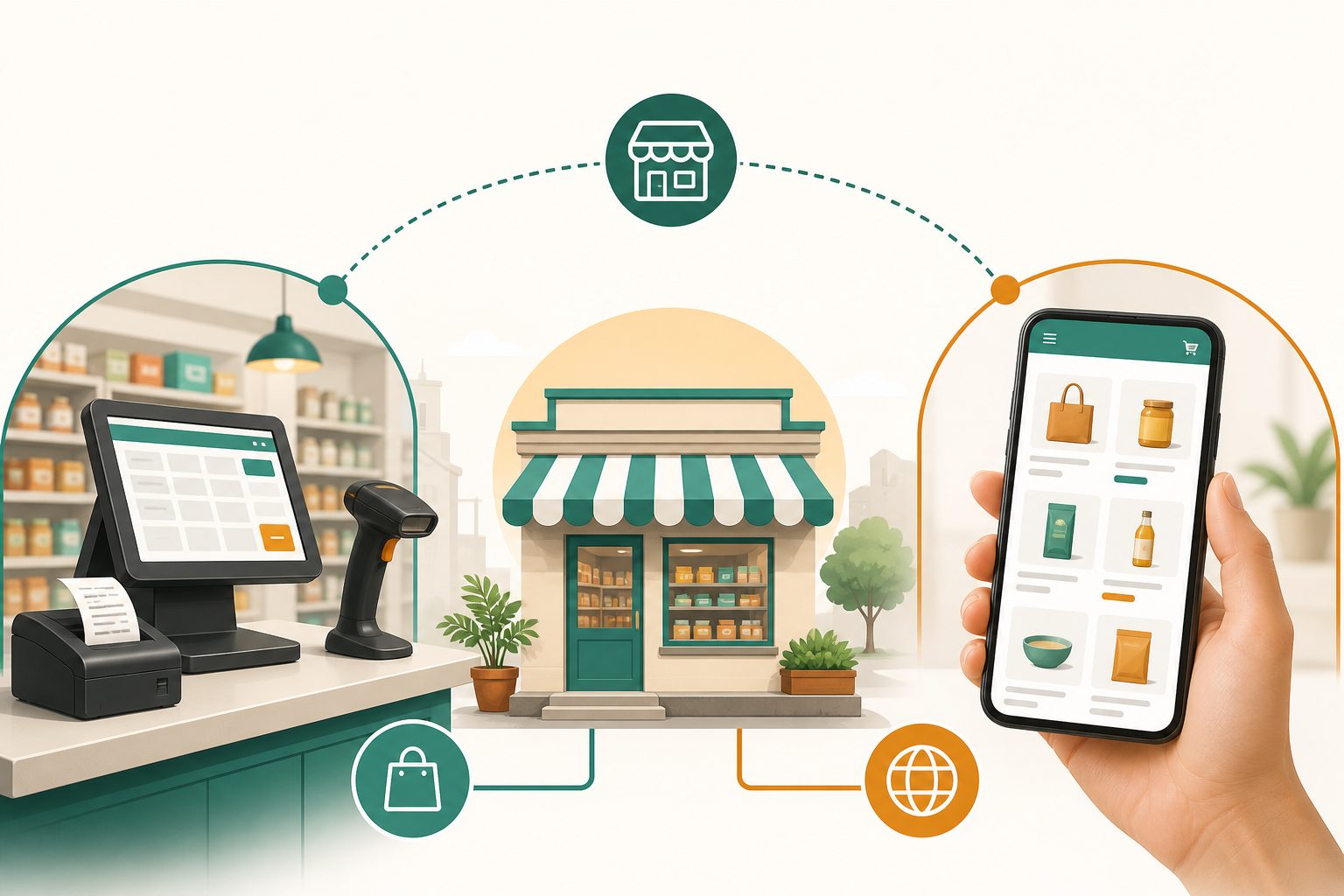 POS billing and online storefront together